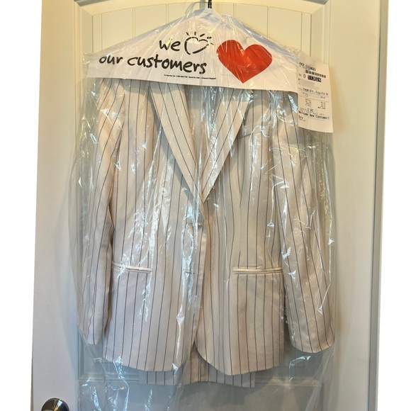 Ralph Lauren Silk Striped Suit Size 4 Old Money - Picture 2 of 16